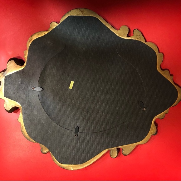 VINTAGE Oval Baroque Rococo Gold Gilt Wall Mirror 14.5 X 12 Petite. - Picture 7 of 9